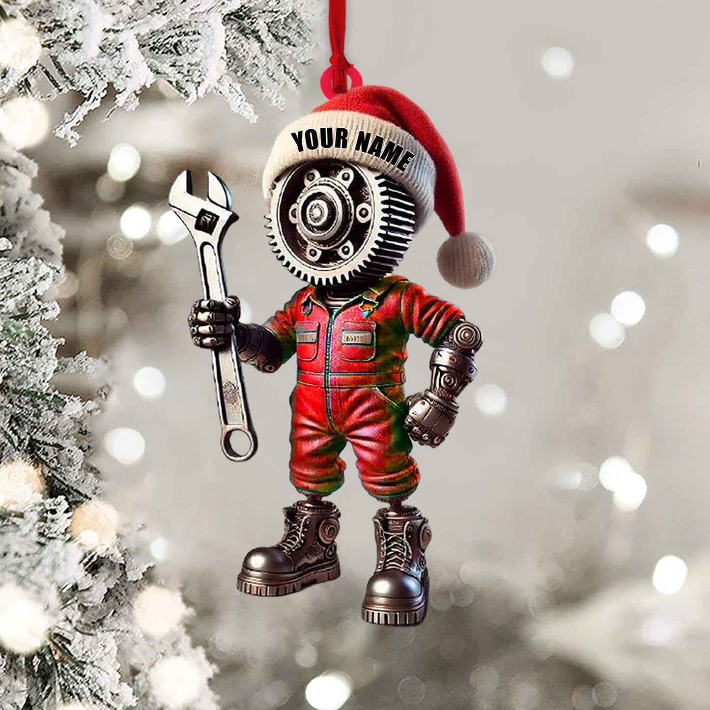 Mechanic, Home Decor, Christmas Ornament, Personalized Ornament
