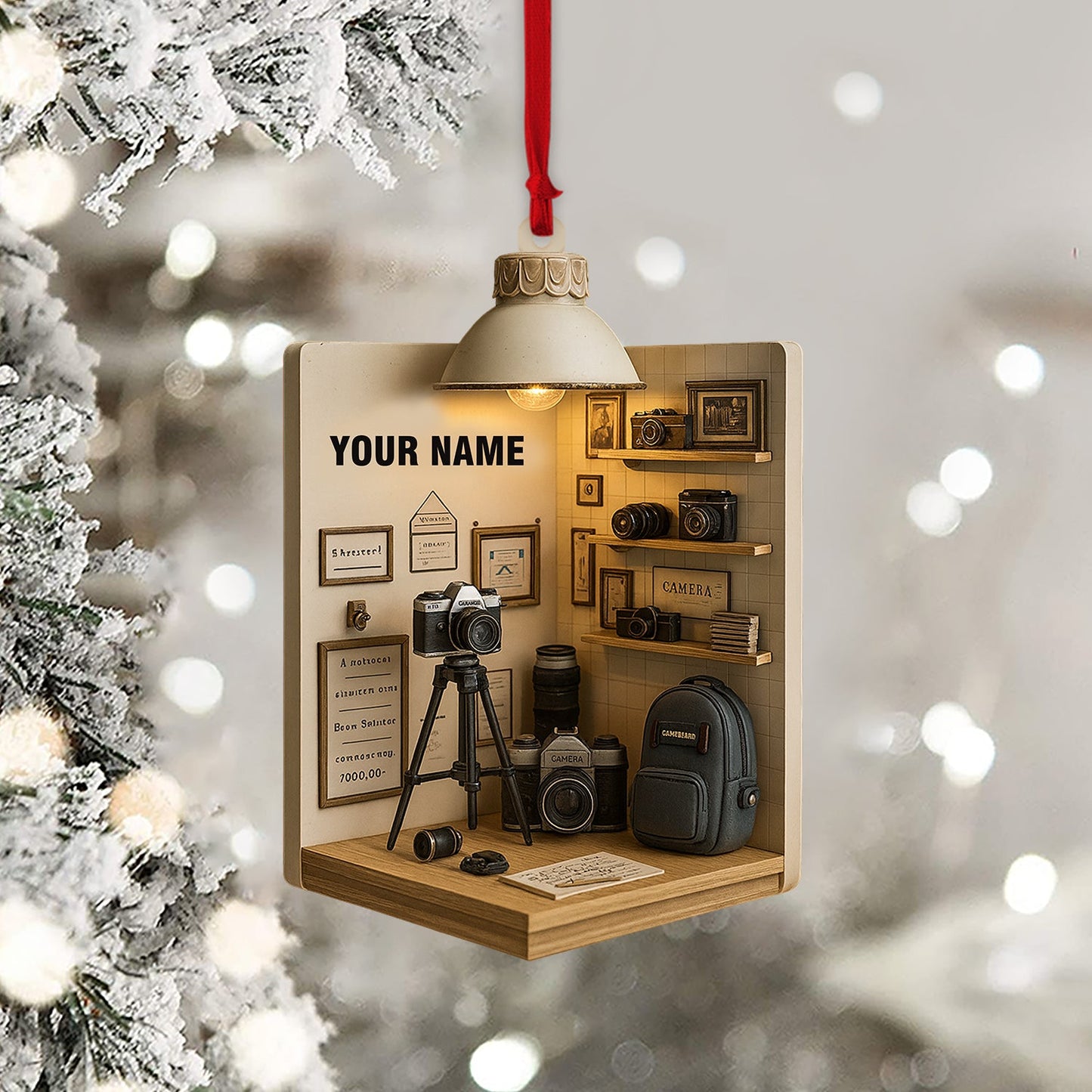Photographer Corner, Home Decor, Christmas Ornament, Personalized Ornament
