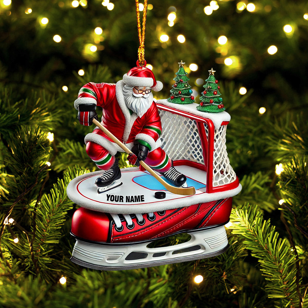 Hockey Christmas Home Decor Christmas Ornament, Personalized Ornament