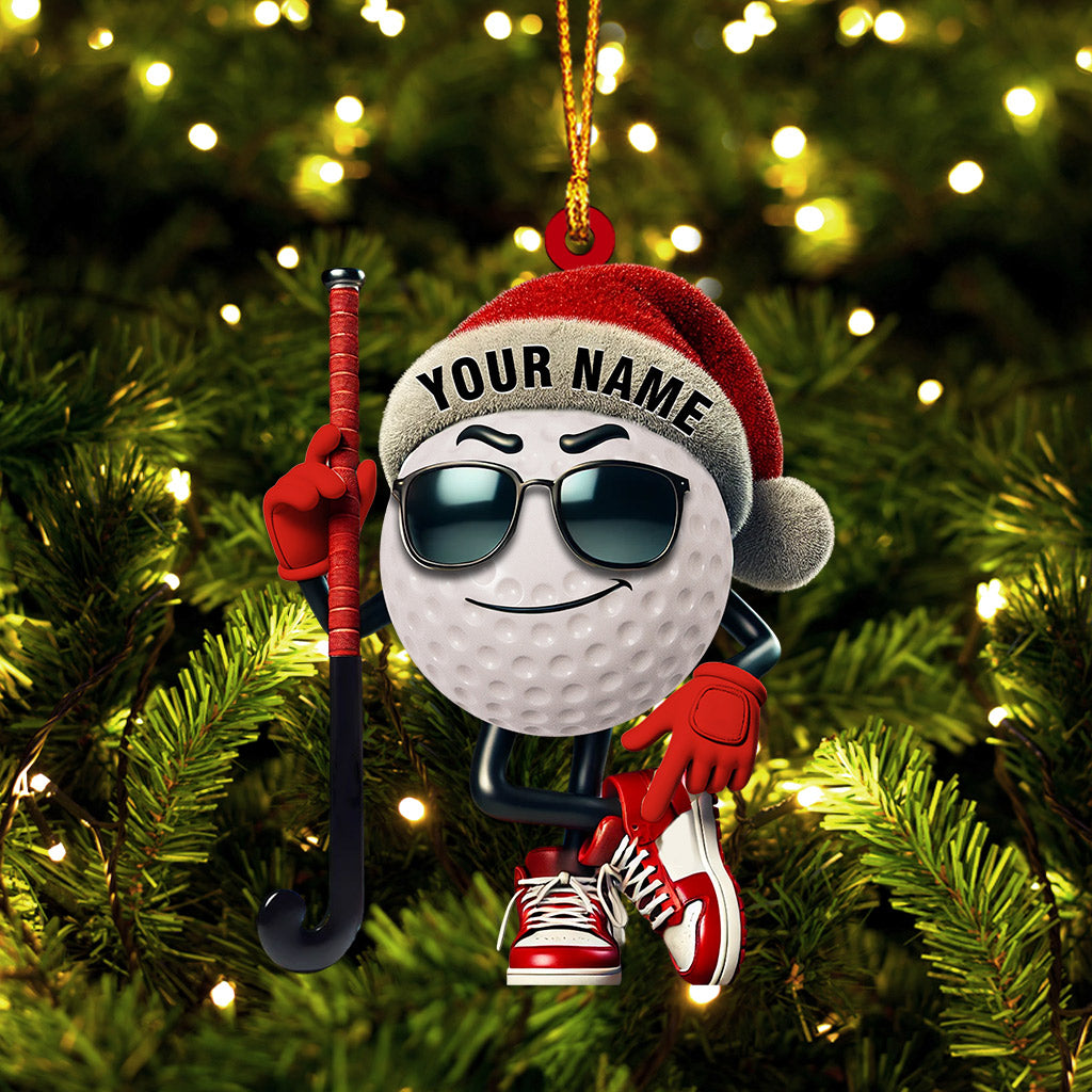 Gold Ball Home Decor Christmas Ornament, Personalized Ornament