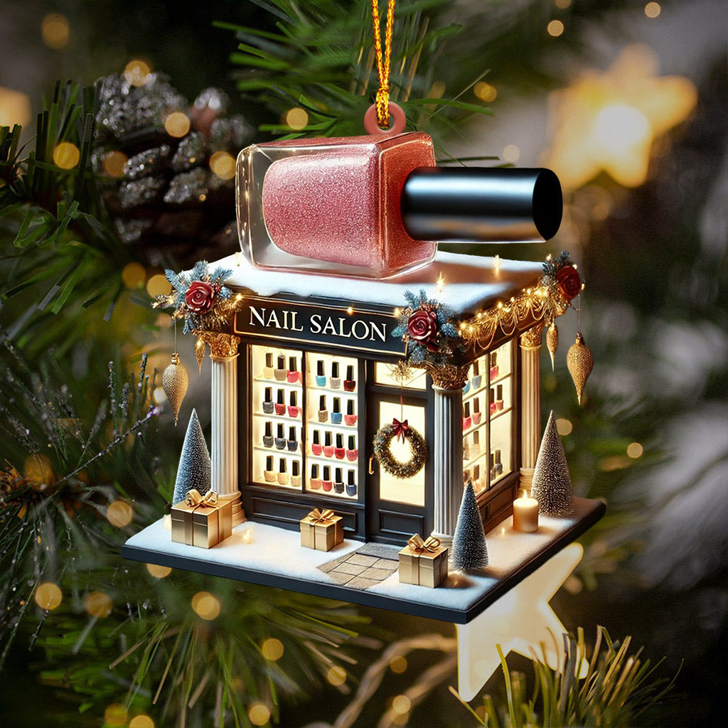 Nail Salon Christmas Ornament, Personalized Ornament