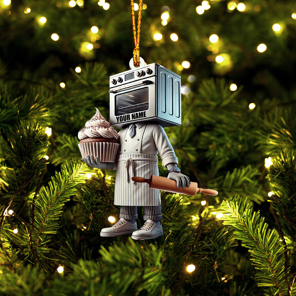 Micro Bakery Decor Christmas Ornament, Personalized Ornament