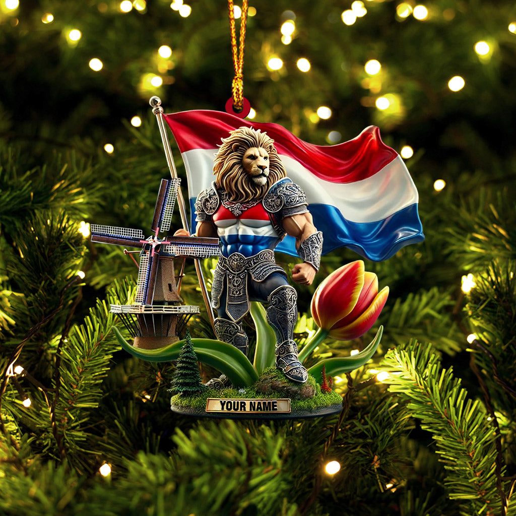 Merry Christmas Santa Netherlands Home Decor Christmas Ornament, Personalized Ornament