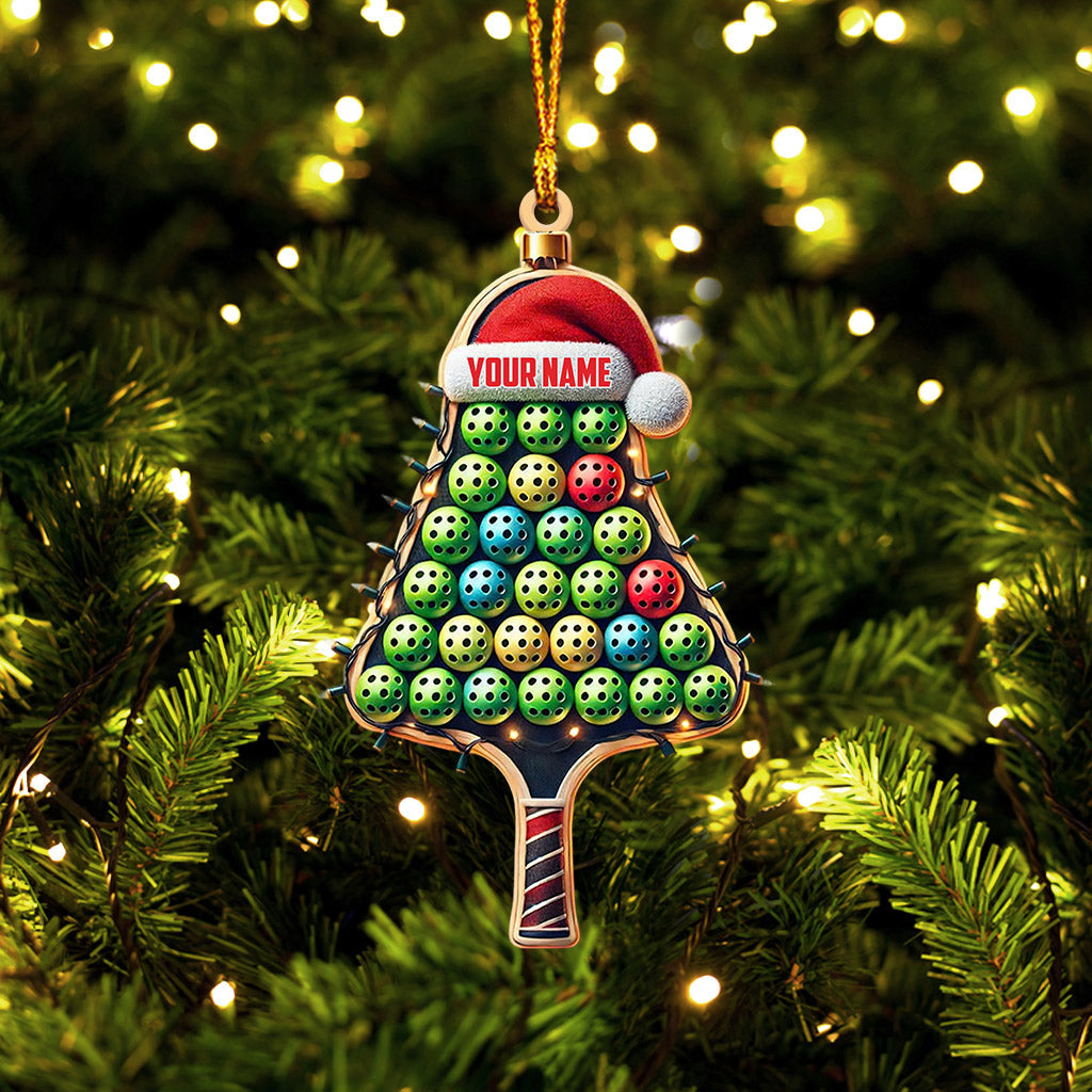 PickleBall Christmas Ornament, Personalized Ornament