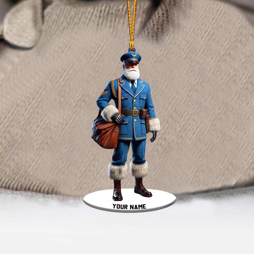 Merry Christmas Santa Captain Home Decor Christmas Ornament, Personalized Ornament