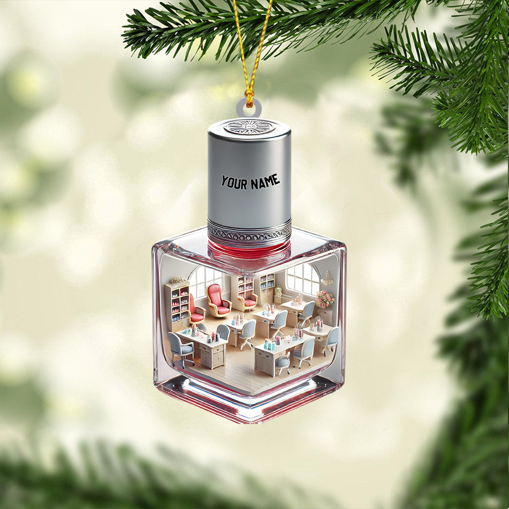 Merry Christmas Nails Home Decor Christmas Ornament, Personalized Ornament