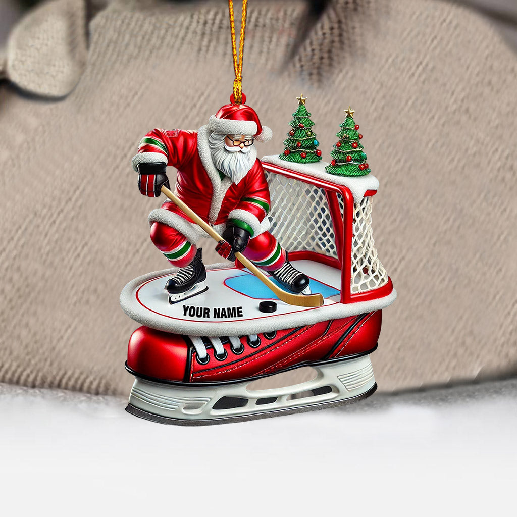 Hockey Christmas Home Decor Christmas Ornament, Personalized Ornament