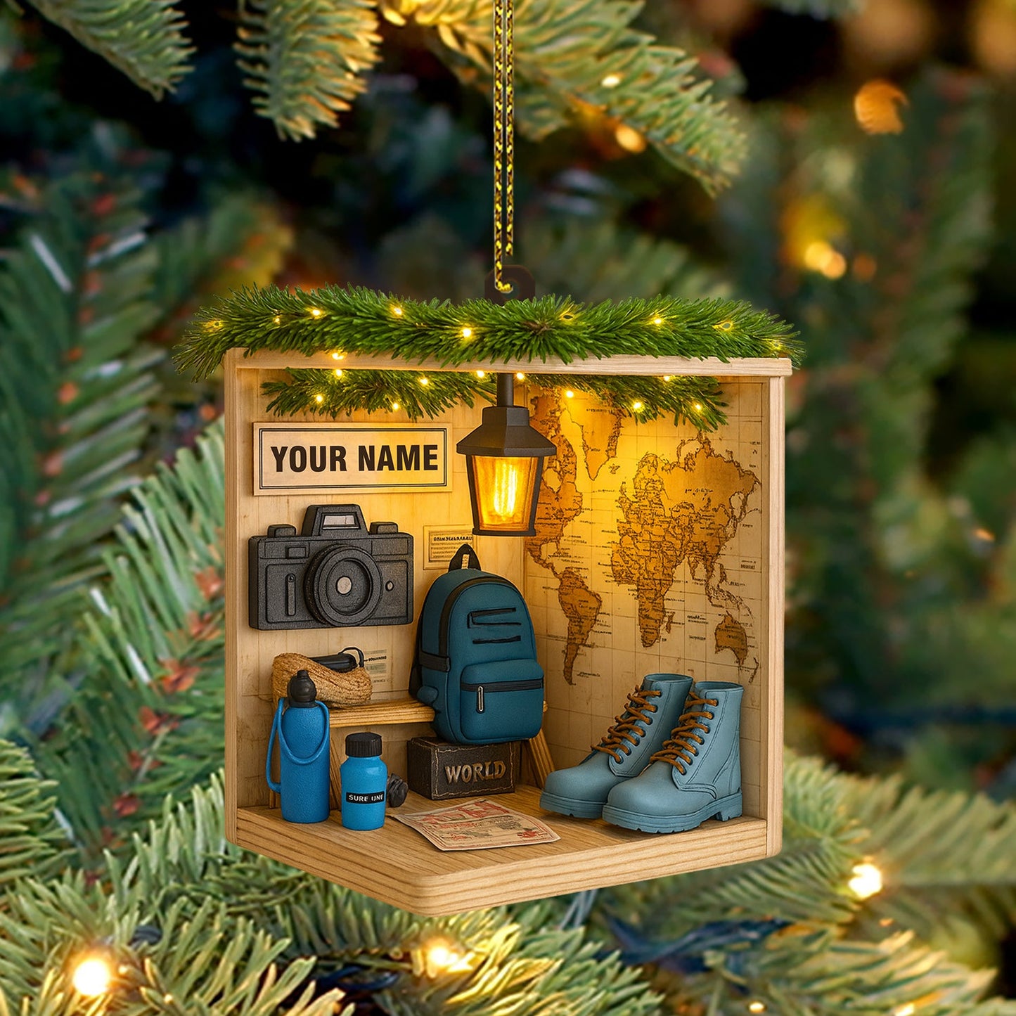 Hiking Corner, Home Decor, Christmas Ornament, Personalized Ornament