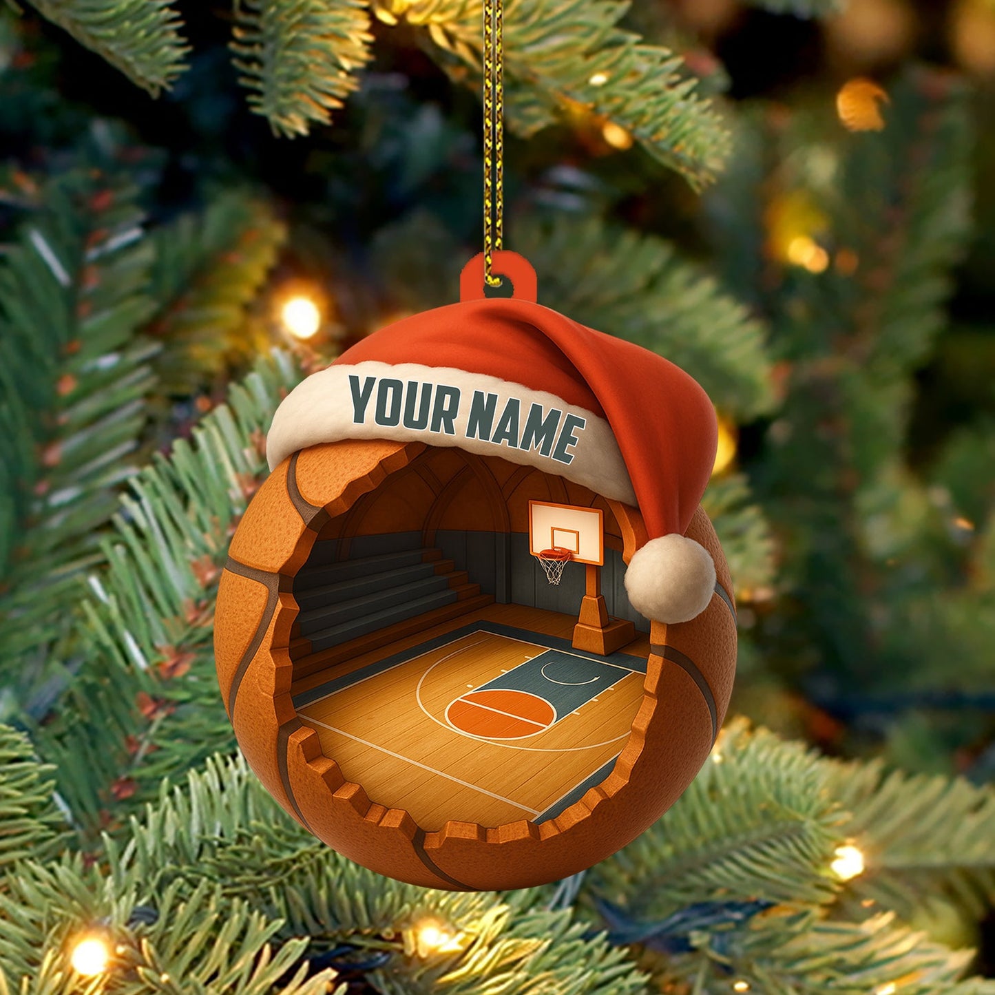 Christmas Basketball Lover, Home Decor, Christmas Ornament, Personalized Ornament