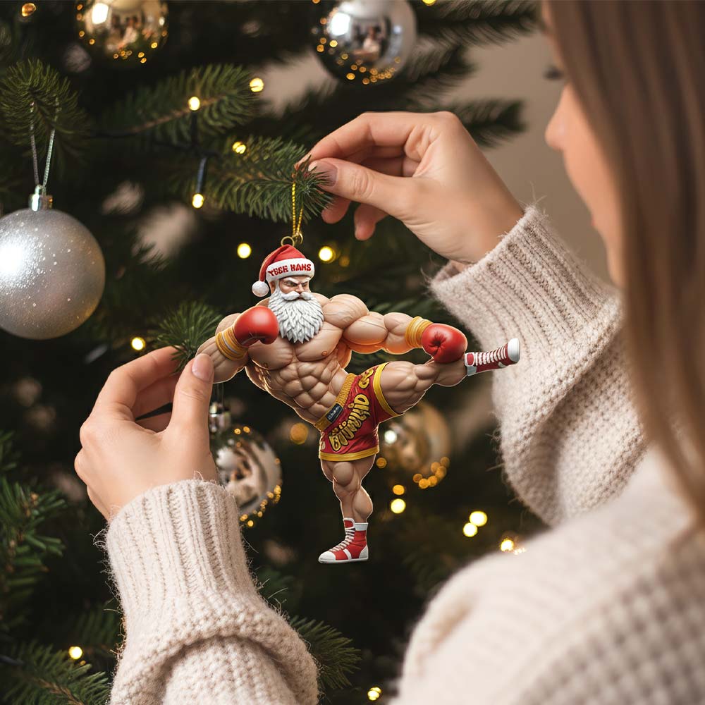 Muay Thai Home Decor, Christmas Ornament, Personalized Ornament