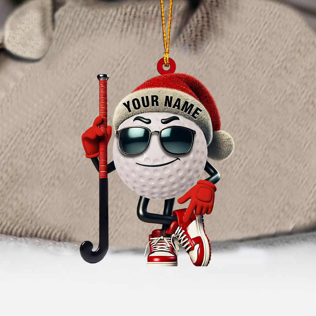 Gold Ball Home Decor Christmas Ornament, Personalized Ornament