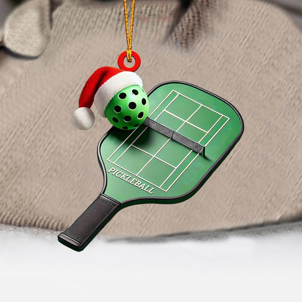 Pickleball Home Decor Christmas Ornament, Personalized Ornament