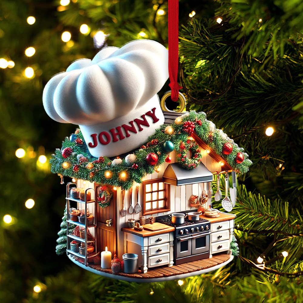 Baking House Ornament, Personalized Ornament