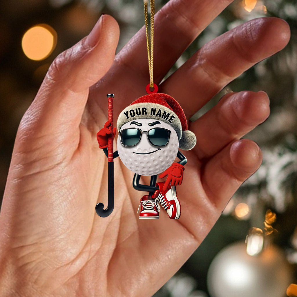 Gold Ball Home Decor Christmas Ornament, Personalized Ornament