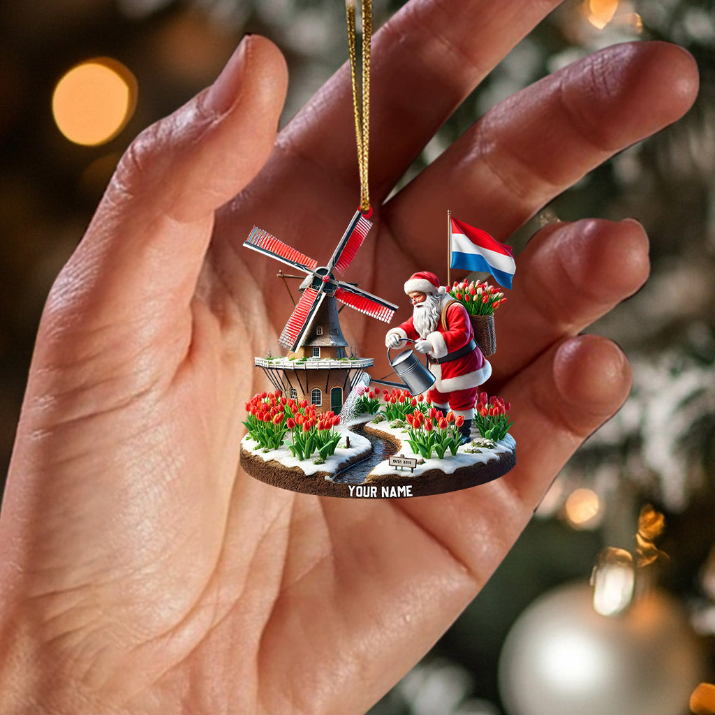 Merry Christmas Netherlands Home Decor Christmas Ornament, Personalized Ornament