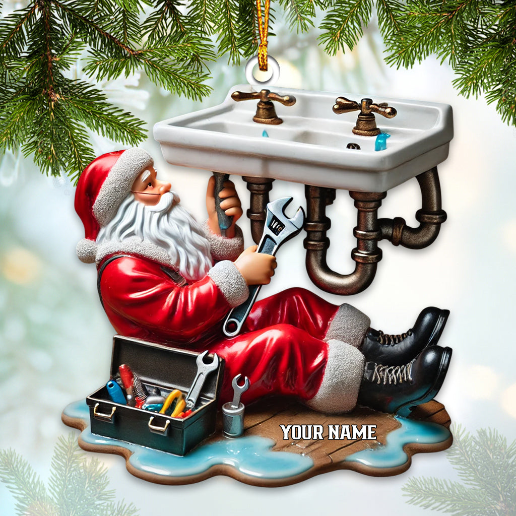 Santa The Repairman Home Decor Christmas Ornament, Personalized Ornament