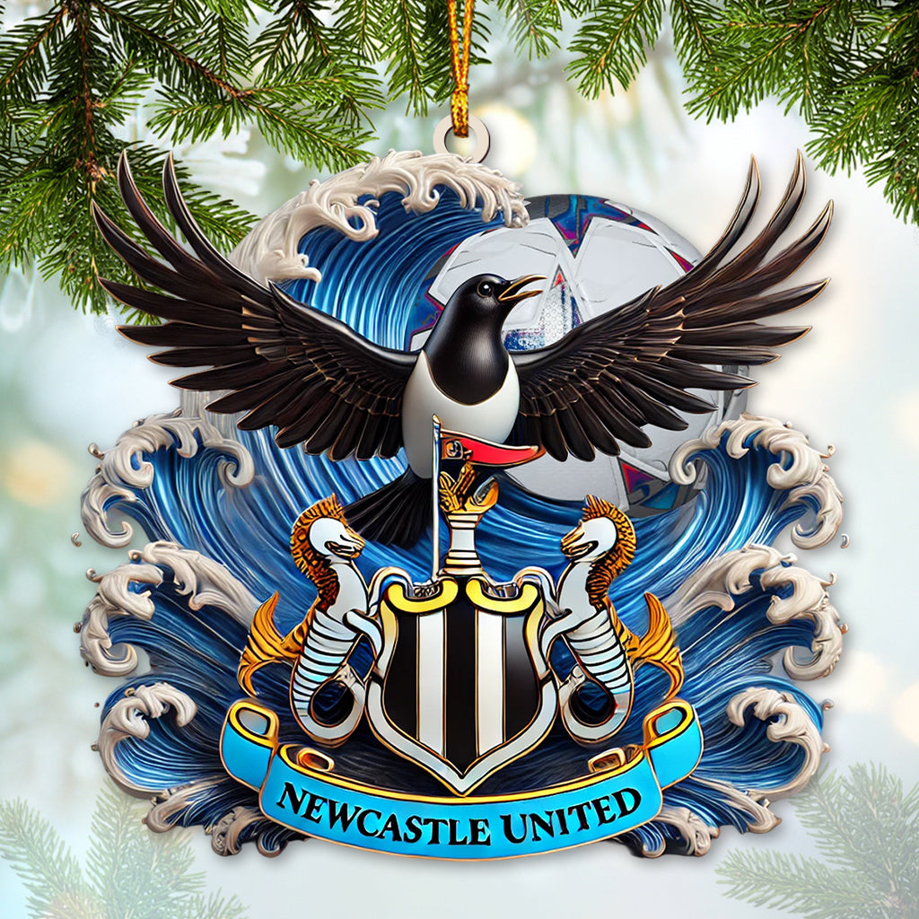 Custom Name Newcastle United Ornament, Christmas Gift for Newcastle United Lover