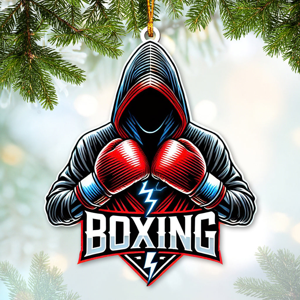 Custom Name Boxing Ornament, Christmas Gift for Boxing Lover