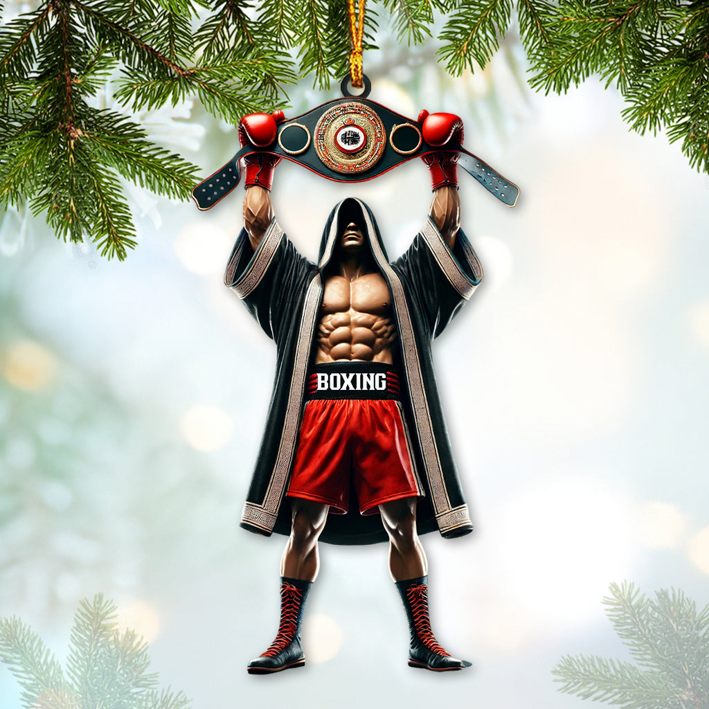 Custom Name Boxing Champion Ornament, Boxing Lover Christmas Gift