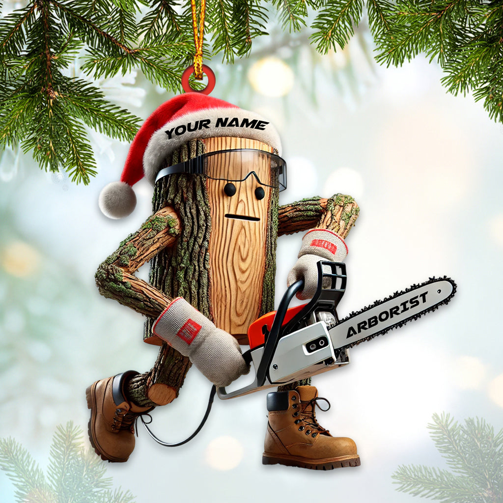 Santa Carpenter Home Decor Christmas Ornament, Personalized Ornament