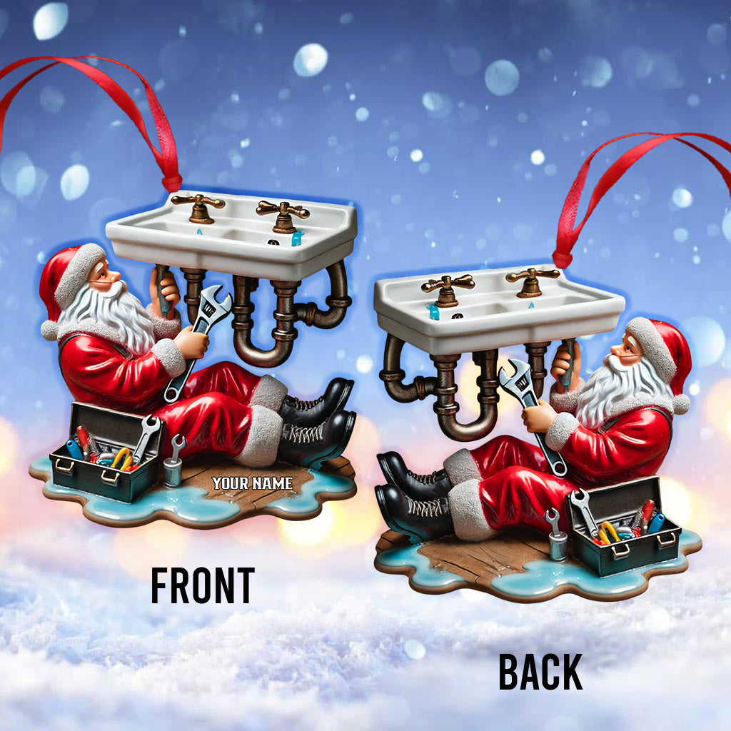 Santa The Repairman Home Decor Christmas Ornament, Personalized Ornament