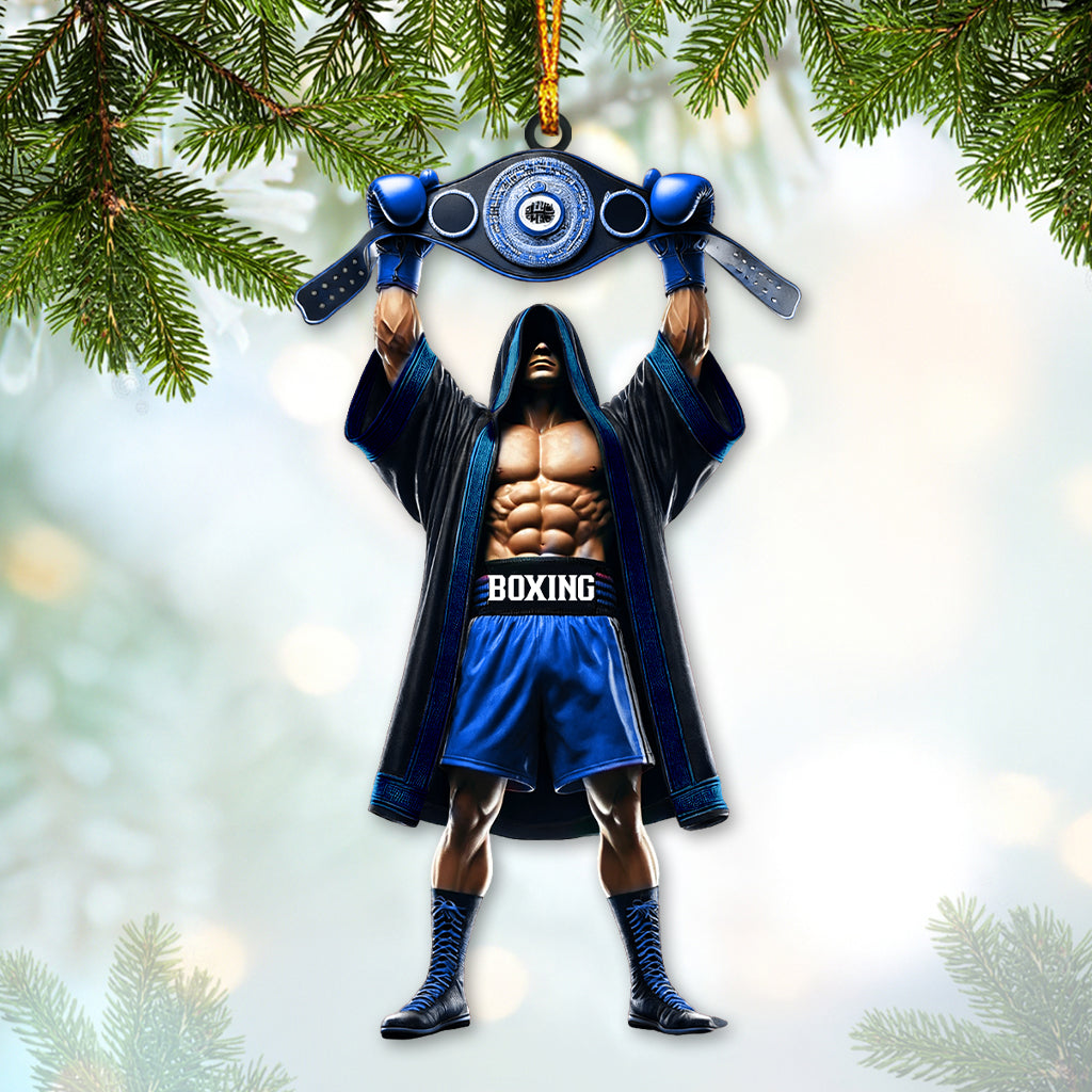 Custom Name Boxing Champion Ornament, Boxing Lover Christmas Gift